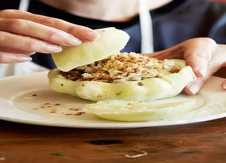 Pâtissons farcis aux cèpes et au fromage