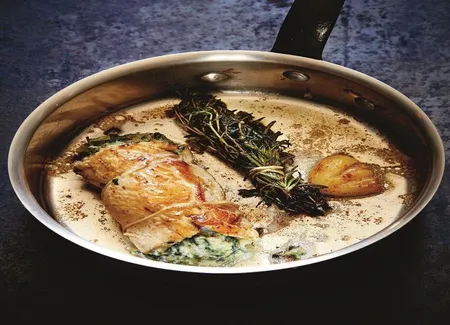 Paupiettes de poulet aux blettes