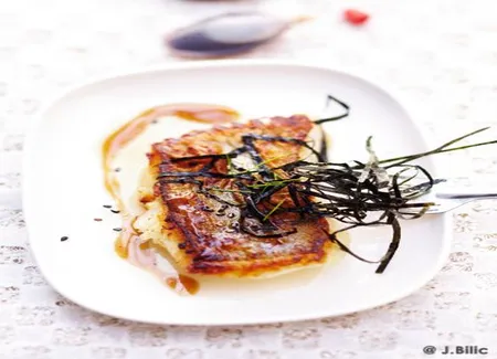 Pavé de lieu aux algues nori