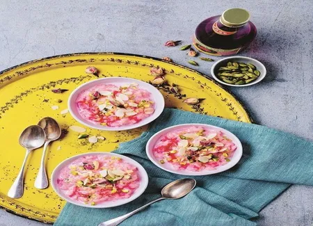 Payasam au lait de coco et rose