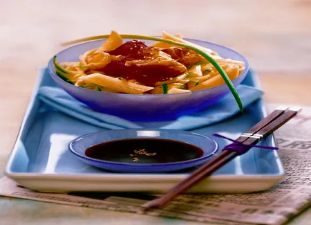 Penne au sashimi