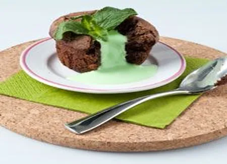 Petit gâteau choco-crème de menthe