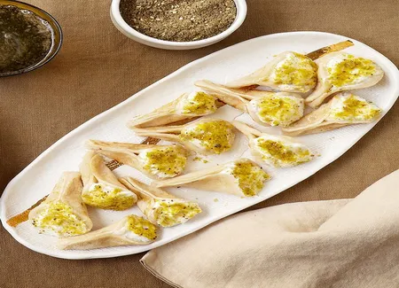 Petites crêpes aux pistaches