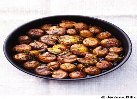 Petites pommes de terre écrasées