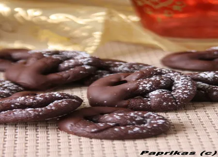 Petits bretzels au chocolat