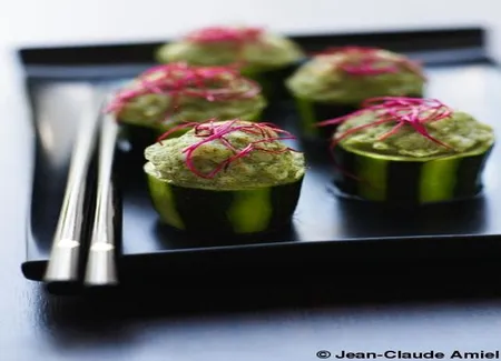 Petits farcis de courgettes aux crevettes