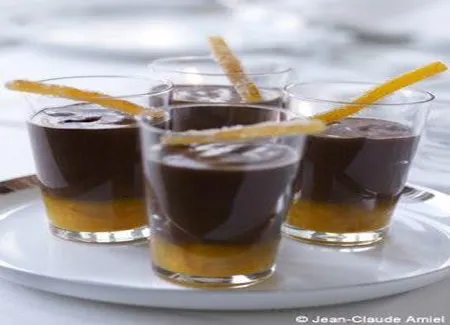 Petits pots de chocolat-marmelade