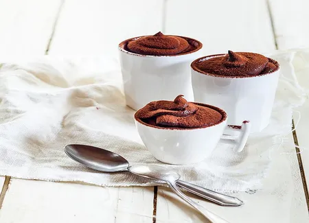 Petits pots de crème chocolat-hibiscus