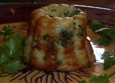 Petits soufflés au brocoli et au chèvre