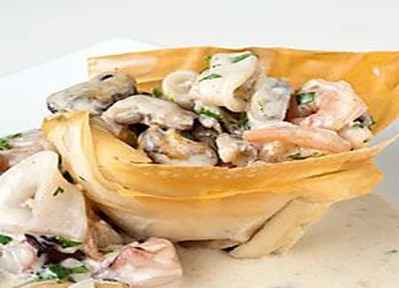 Phyllo aux fruits de mers