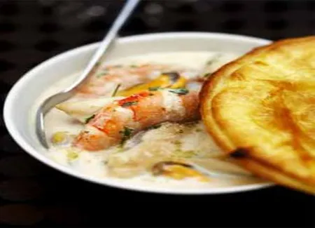 Pie de poisson, coquillages et crustacés