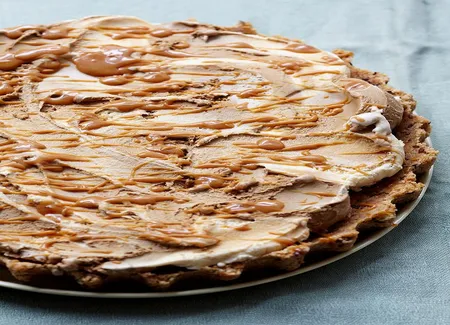 Pie glacée au caramel