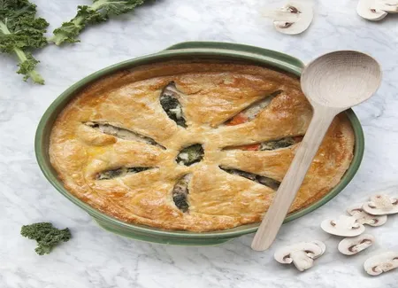 Pie printanière au poulet et légumes