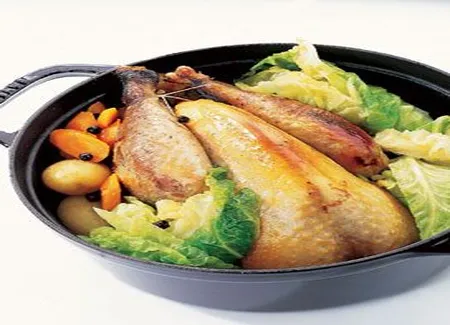 Pintade au chou