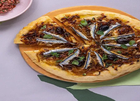 Pissaladière aux anchois frais