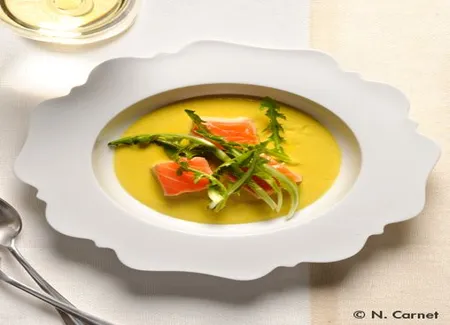 Pissenlit de saumon, parfum de curry