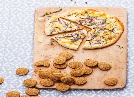 Pizza blanche au comté