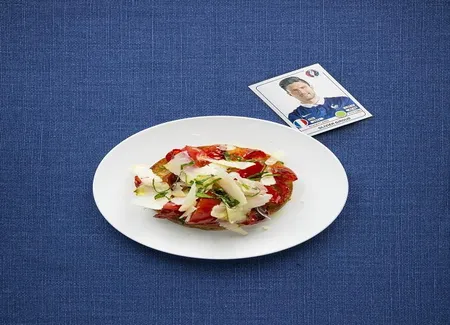 Pizza british tomates cerises et pecorino