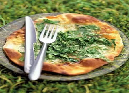 Pizza mozzarella-roquette