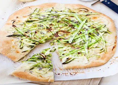 Pizza roquette-épinards