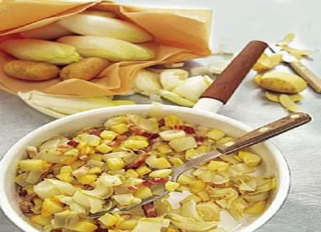 Poêlée d'endives et de pommes de terre