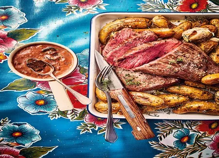 Poire de boeuf à la sauce périgourdine