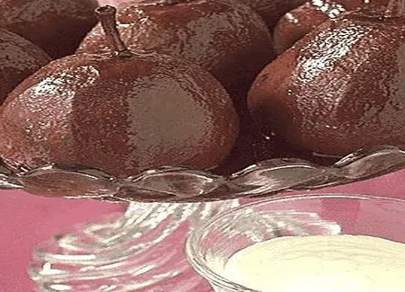 Poires au cassis