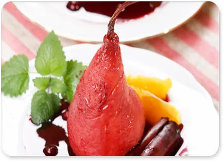 Poires au vin