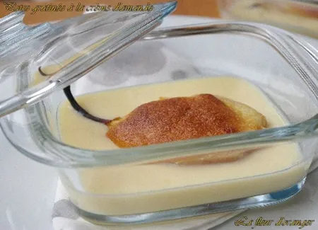 Poires gratinées à la crème d'amande