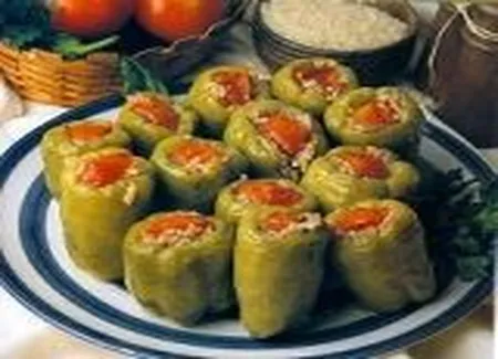 Poivrons farcis à l'huile d'amande