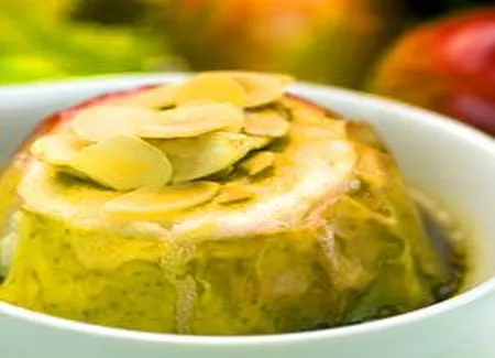 Pomme au four érable-amandes
