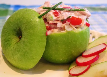 Pomme farcie au thon