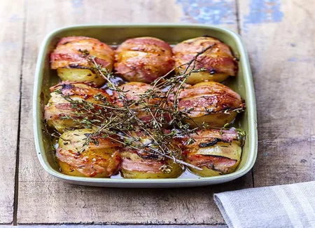 Pommes de terre au lard fumé