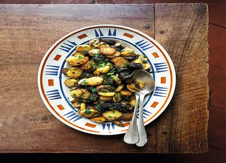 Pommes de terre sautées aux escargots