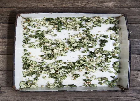 Pop-corn à la spiruline