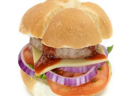 Porc-burger à l'oignon et au fromage