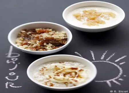 Porridge aux pommes séchées