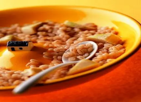Potage d'orge et d'artichaut