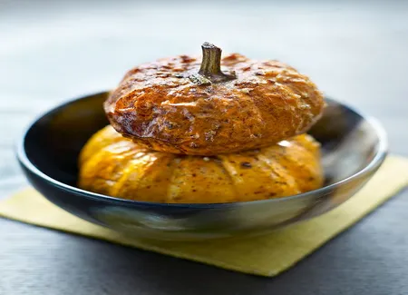 Potiron confit au four