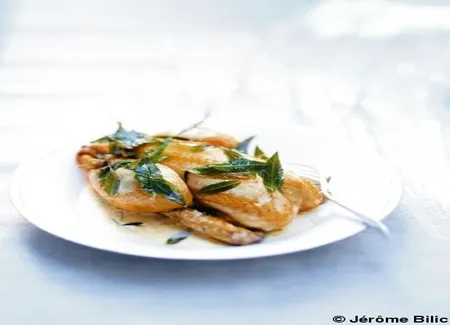 Poularde à la verveine