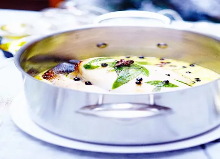 Poularde verveine menthe