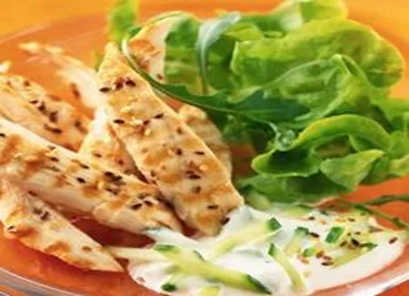 Poulet au yogourt et à la menthe