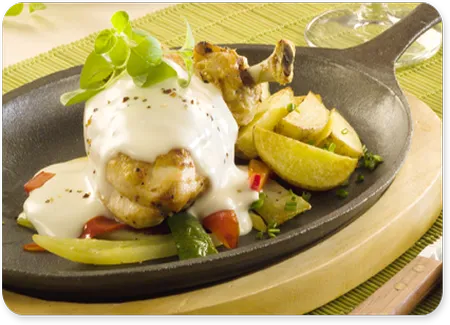 Poulet aux pommes (10 portions)