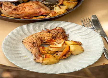 Poulet citronné au four