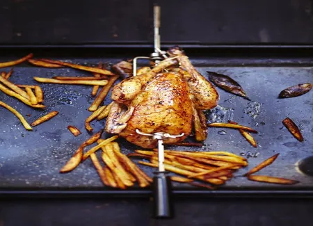 Poulet croustillant à l'huile d'argan et frites