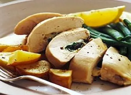 Poulet savoureux et pommes de terre