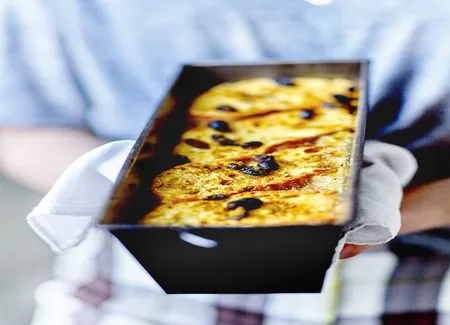 Pudding de pain aux légumes du midi