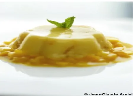 Pudding glacé à la mangue