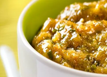 Purée d'aubergine au yaourt