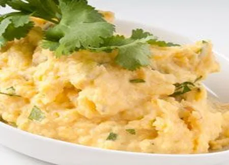 Purée de courge à la coriandre